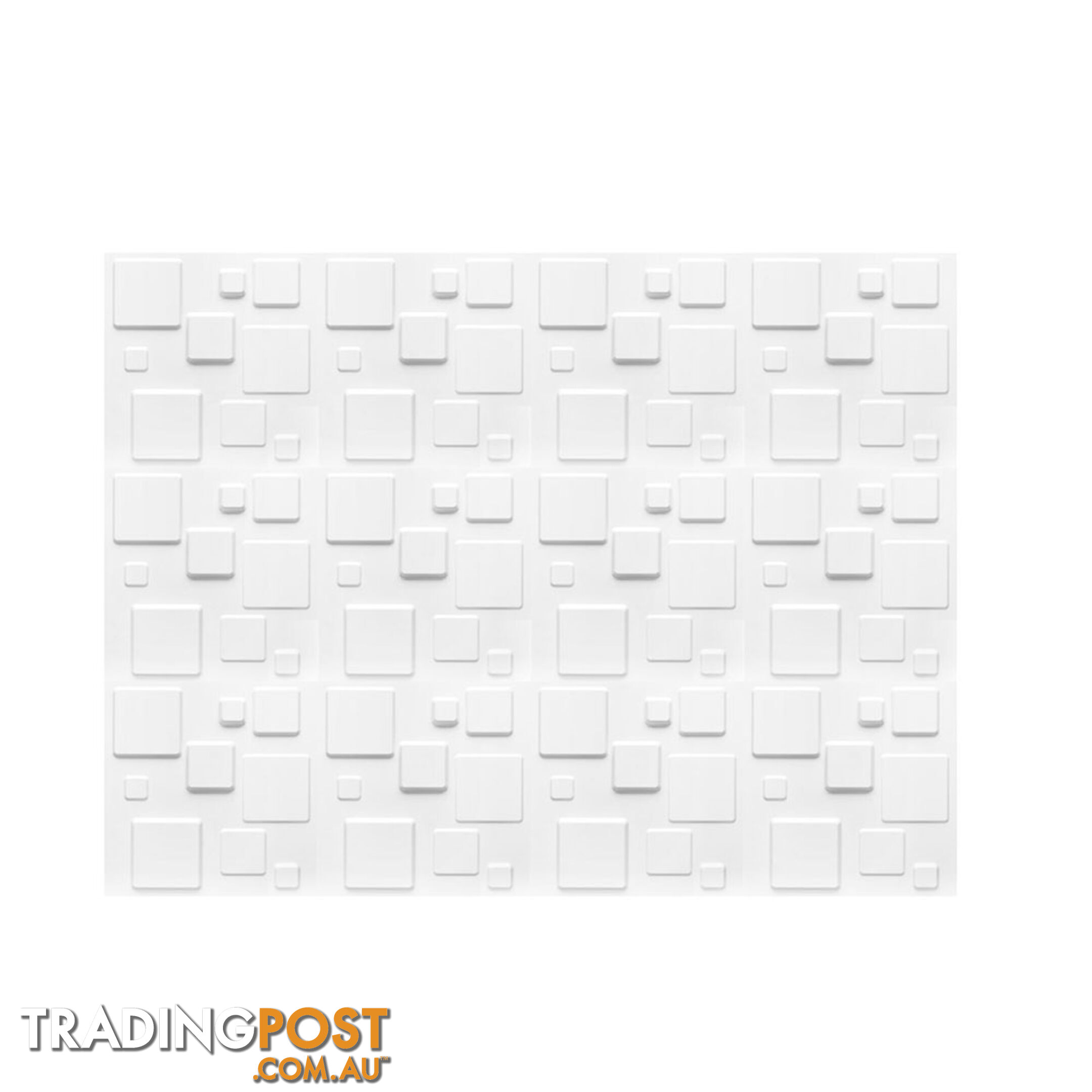 12 Pcs 3D Square Design Wall Panel