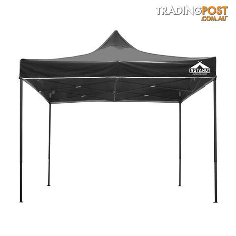 3m x 3m Pop-up Garden Outdoor Gazebo Black