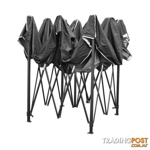 3m x 3m Pop-up Garden Outdoor Gazebo Black