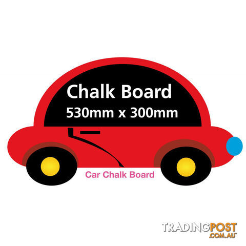 Boys Car Chalkboard - Totally Movable and Reusable