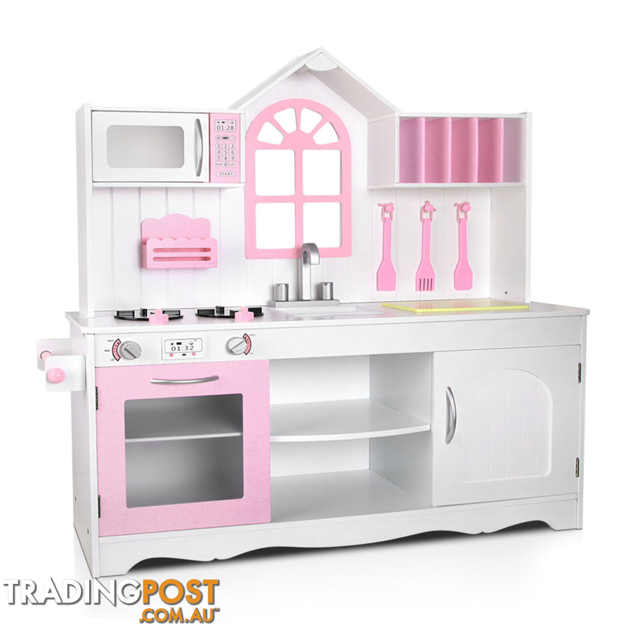 Wooden Kitchen Playset - White