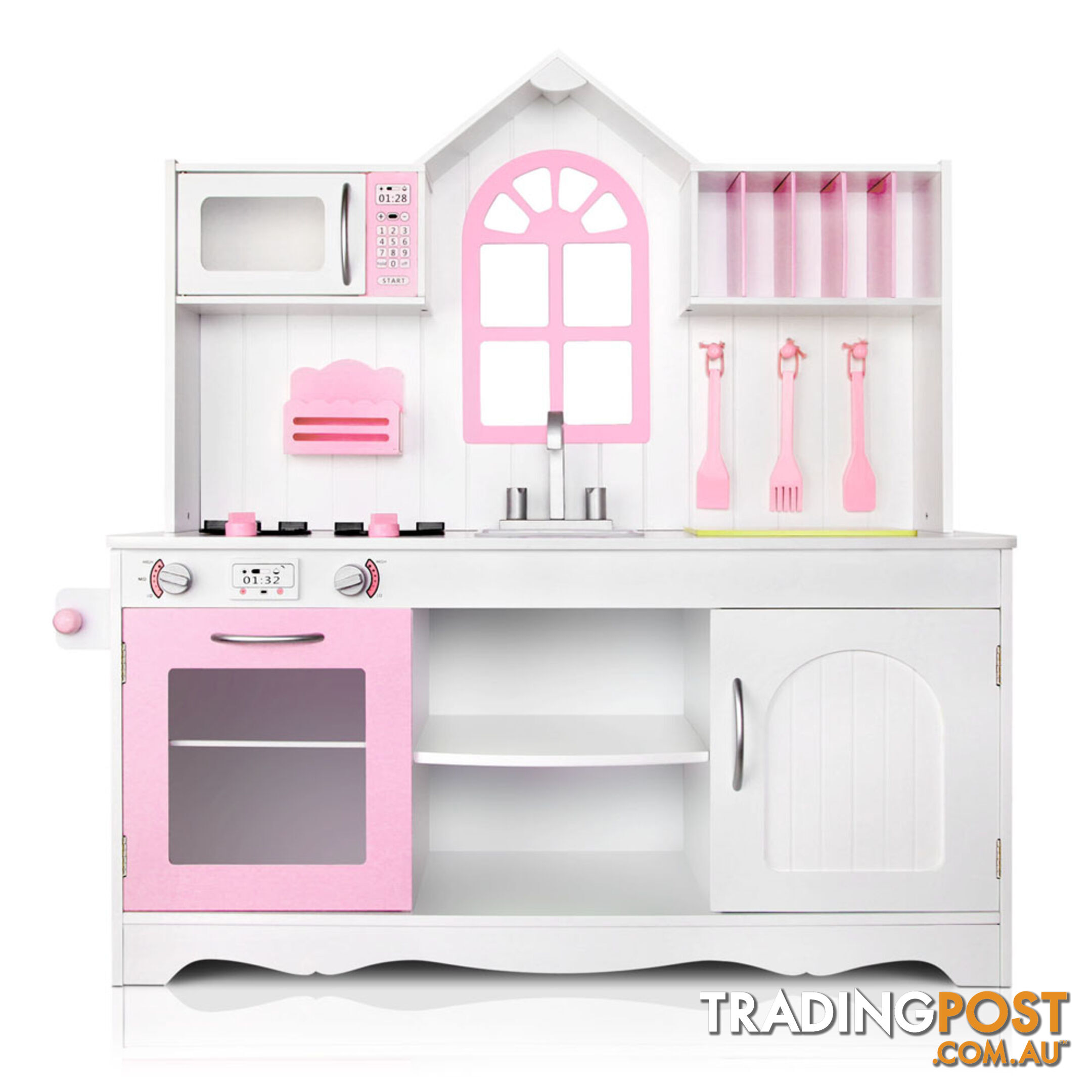 Wooden Kitchen Playset - White