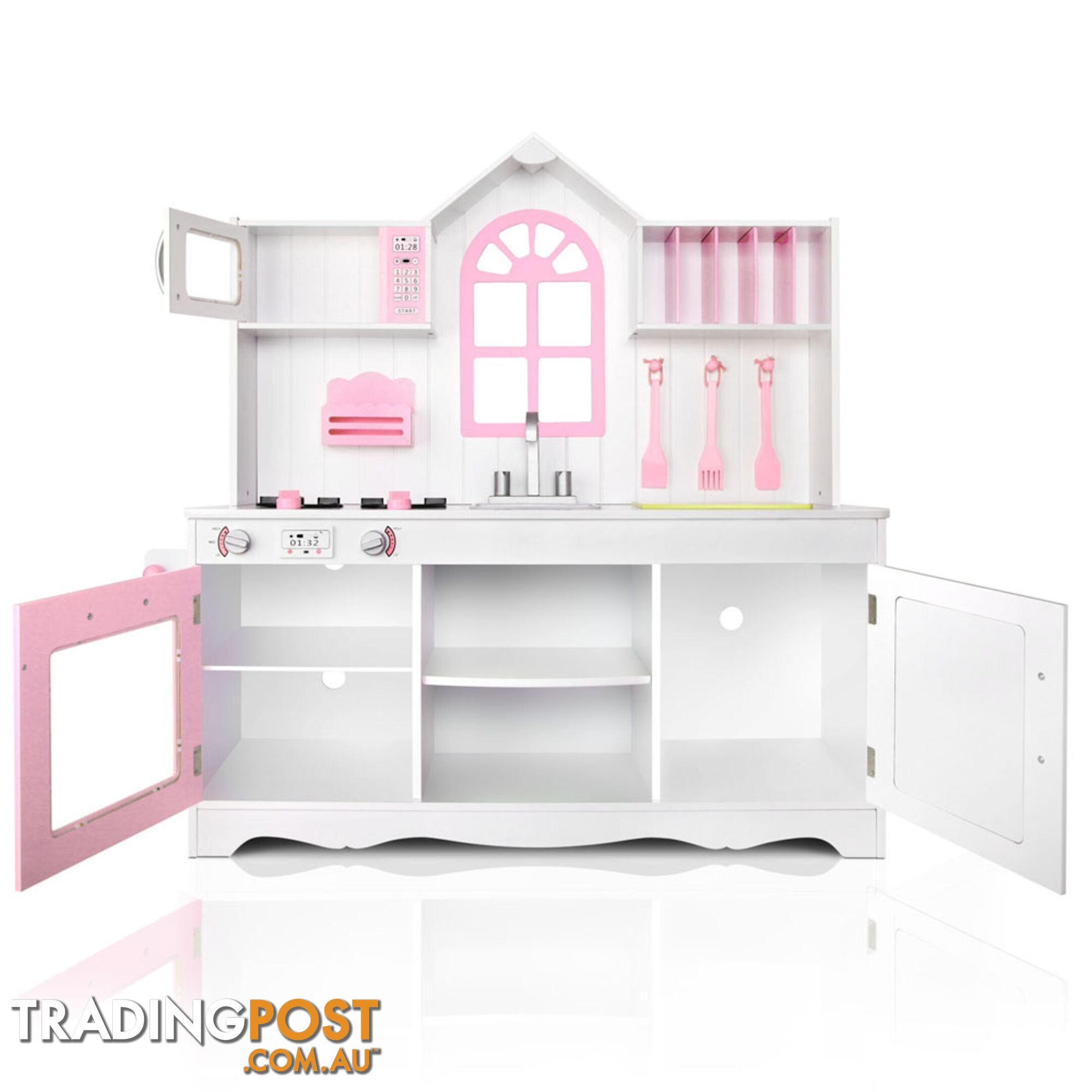 Wooden Kitchen Playset - White