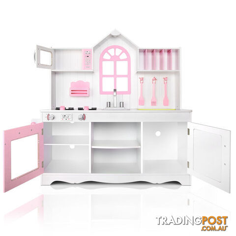 Wooden Kitchen Playset - White