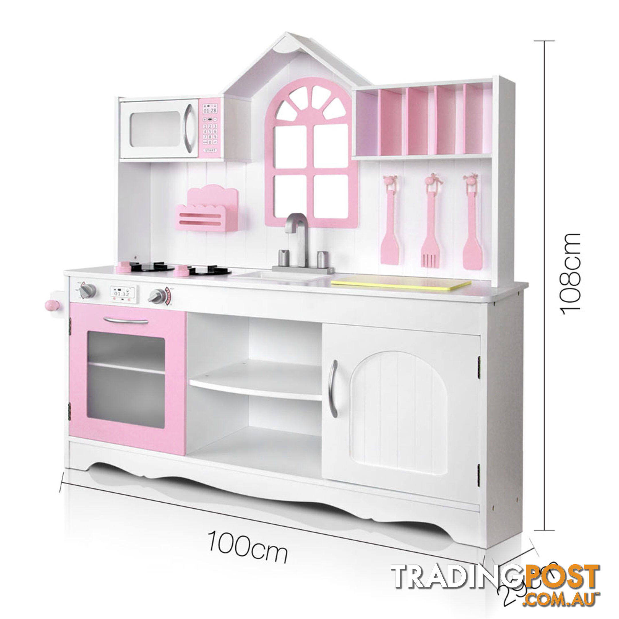 Wooden Kitchen Playset - White