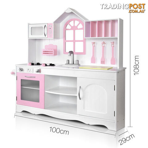 Wooden Kitchen Playset - White