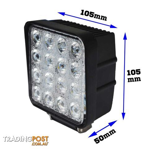 2x 80W LED Work Light Flood Lamp Offroad Tractor Truck 4WD SUV Philips Lumileds - photo 4 of 4