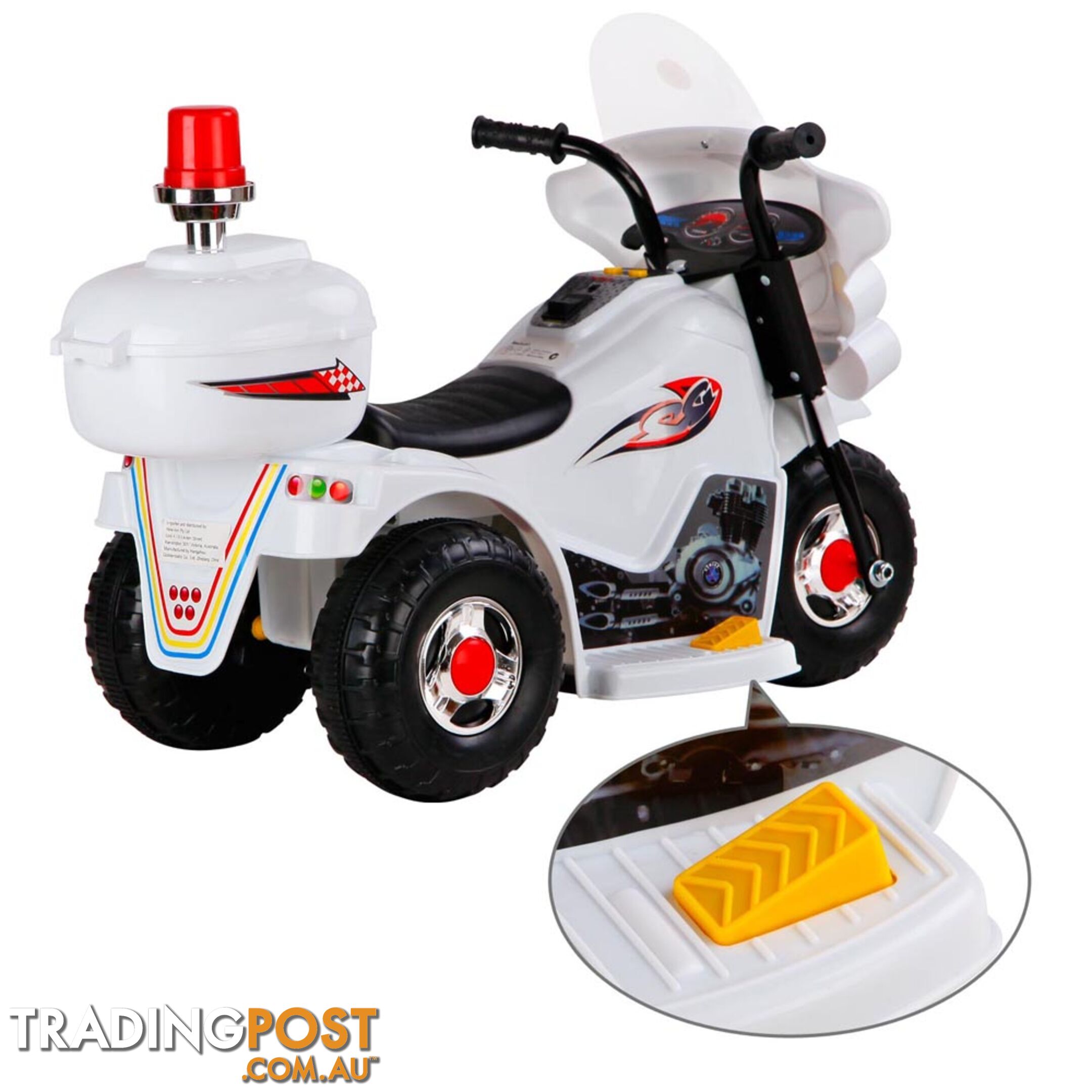 Kids Ride on Motorbike White