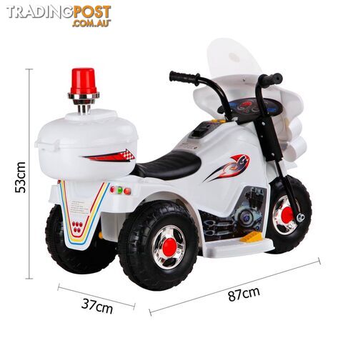 Kids Ride on Motorbike White