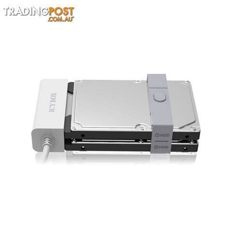 ICY BOX (IB-AC622-U3)Dual-Adapter 2.5" SATA HDD/SSD USB 3.0 Host JBOD Function