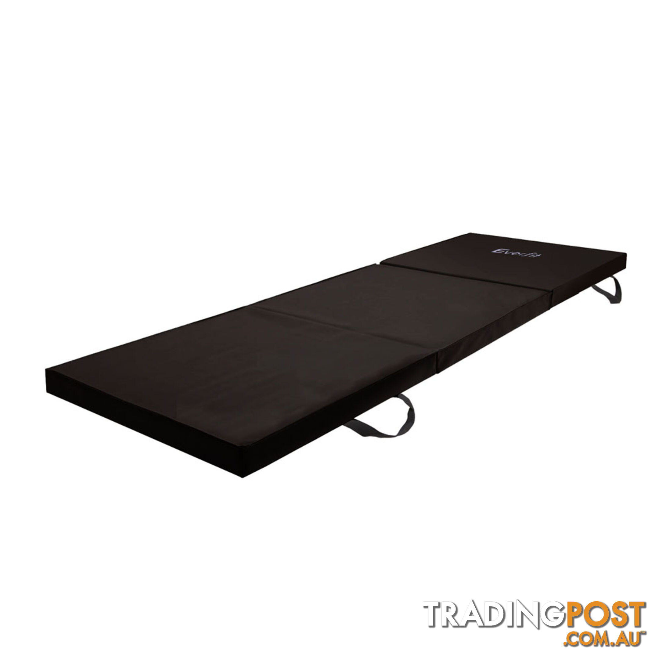 Trifold Exercise Mat Floor Black