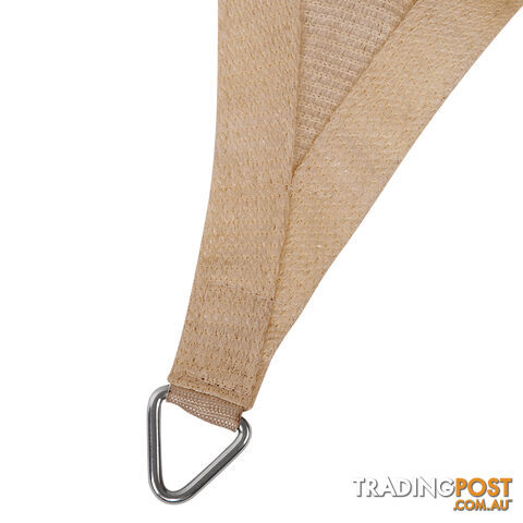 Heavy Duty 185GSM Shade Sail Canopy 5 x 5 x 5M Sand - photo 3 of 5