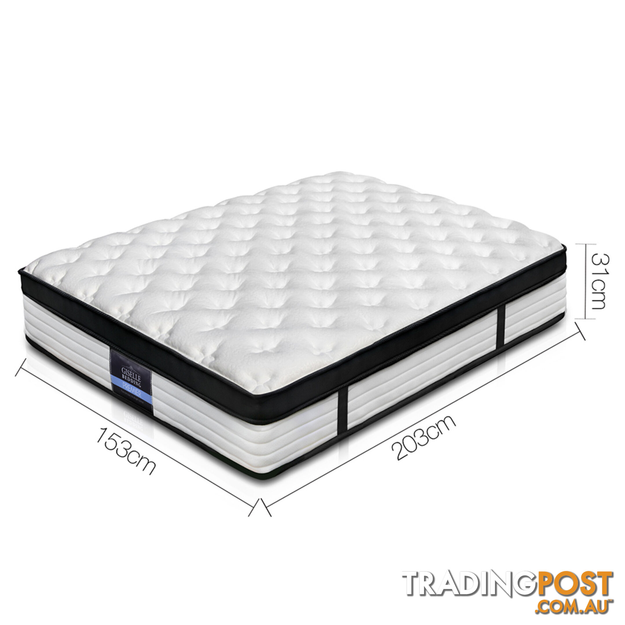 Giselle Bedding Euro Top Mattress - Queen