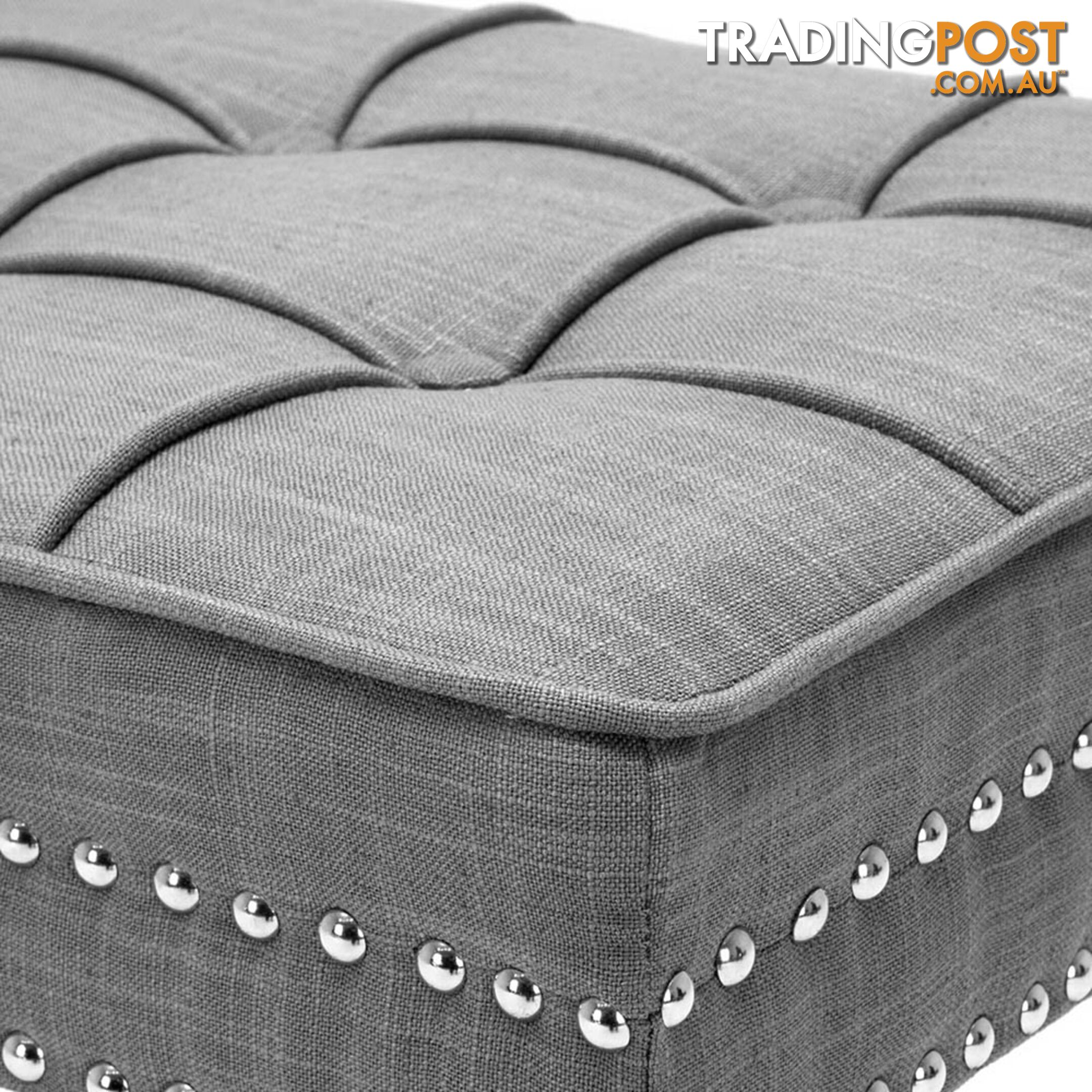 Seat Footstool Bench Stool - Grey