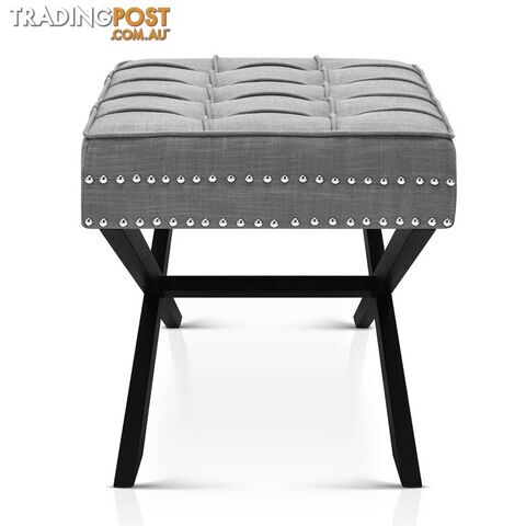 Seat Footstool Bench Stool - Grey