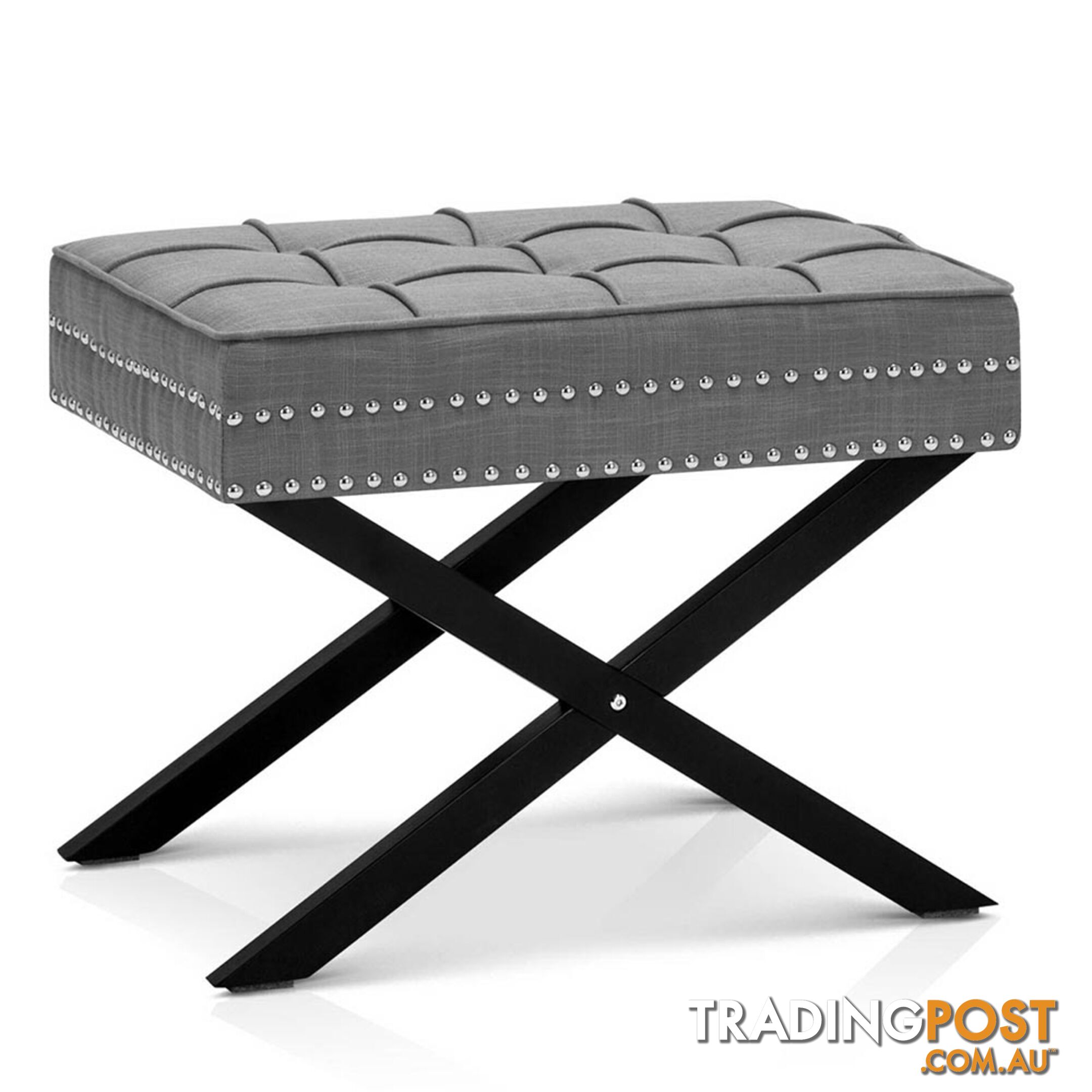 Seat Footstool Bench Stool - Grey