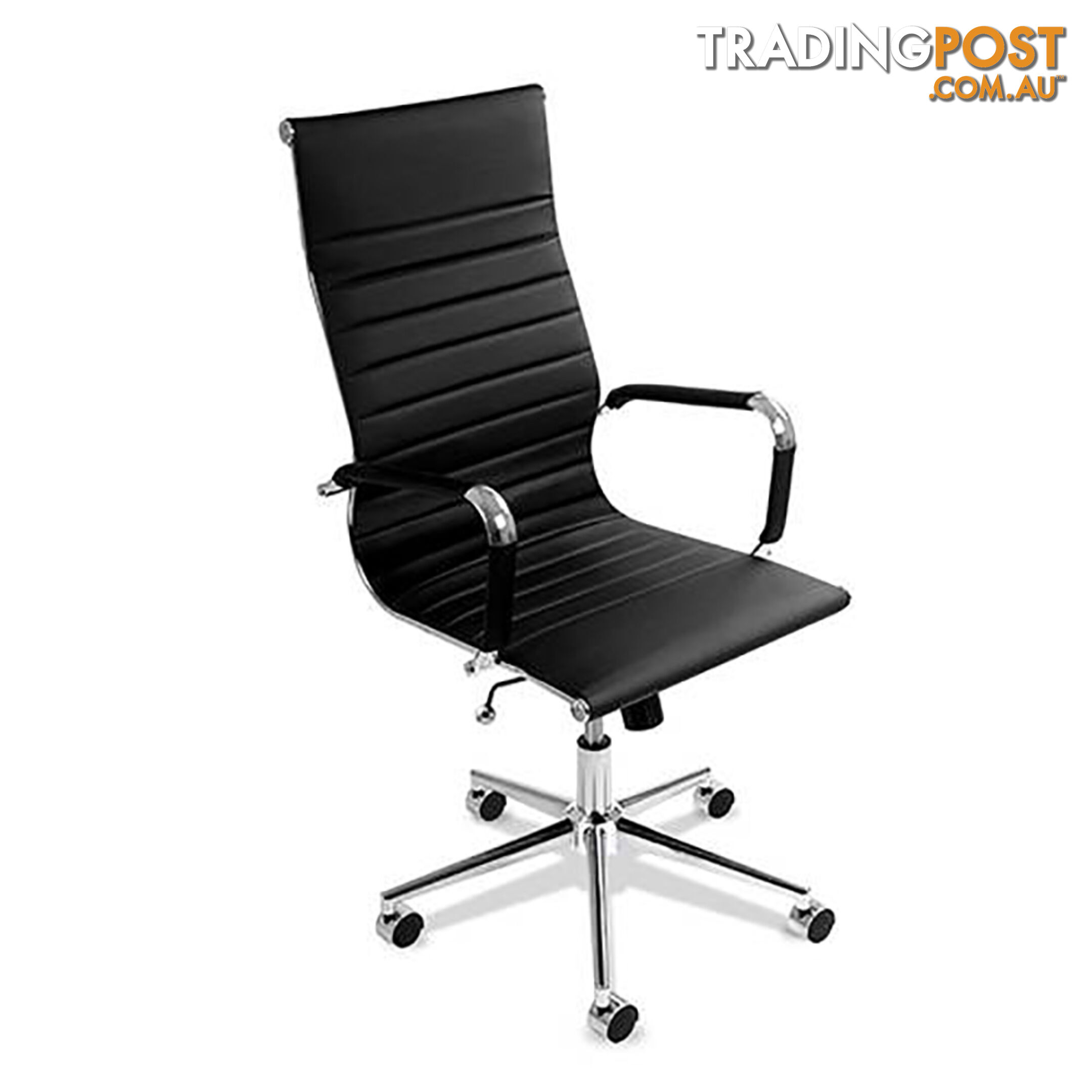 Eames Replica PU Leather High Back Executive Computer Office Chair Black