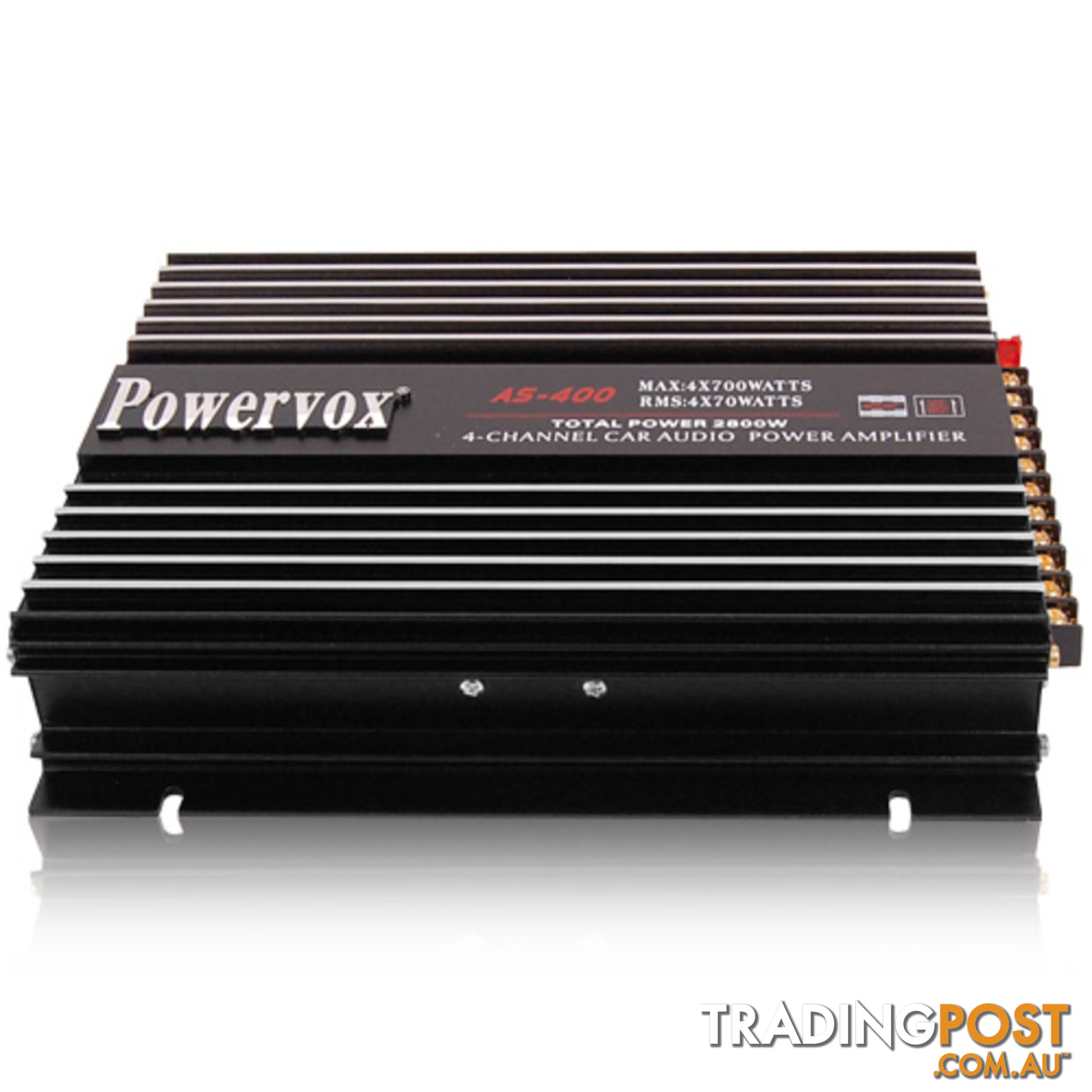 New PowerVox 2800 Watt 4 Channel Car Amplifier Black