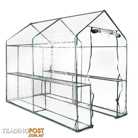 Greenhouse with Transparent PVC Cover - 1.9M x 1.2M