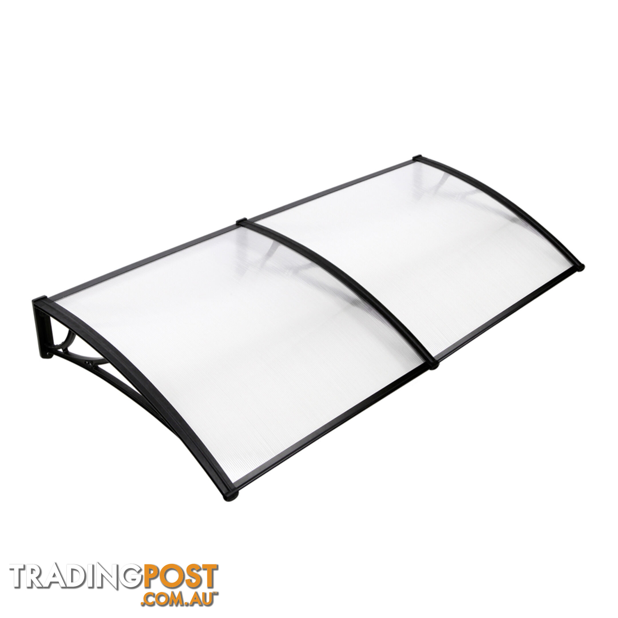 DIY Window Door Awning Cover Transparent 100 x 200cm