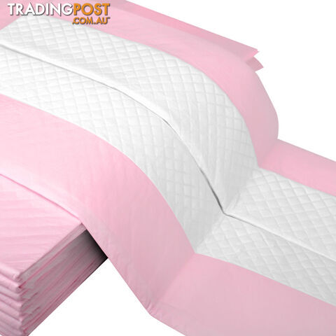 50 Puppy Pet Dog Toilet Training Pads Pink