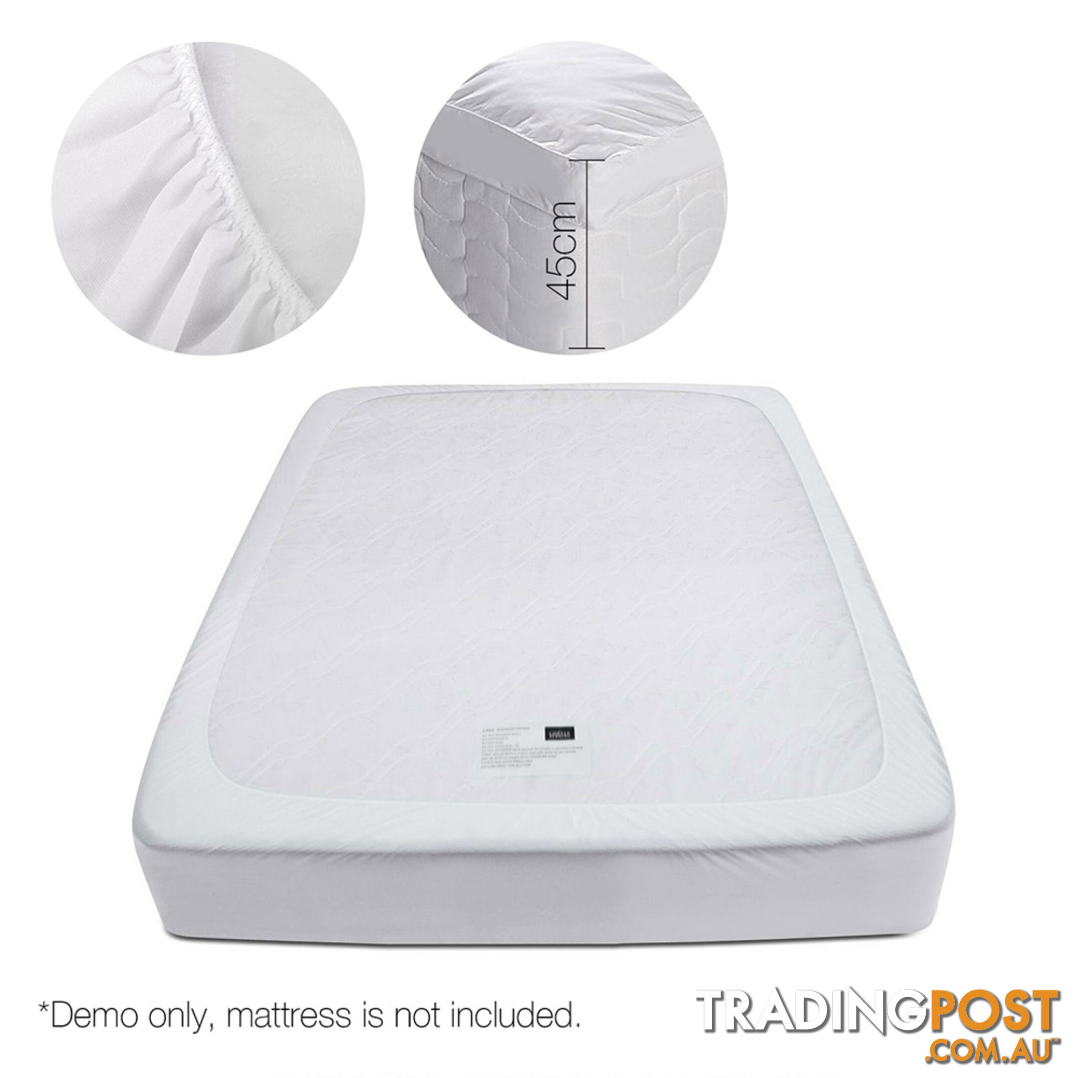 Duck Feather & Down Pillowtop Matress Topper - Double