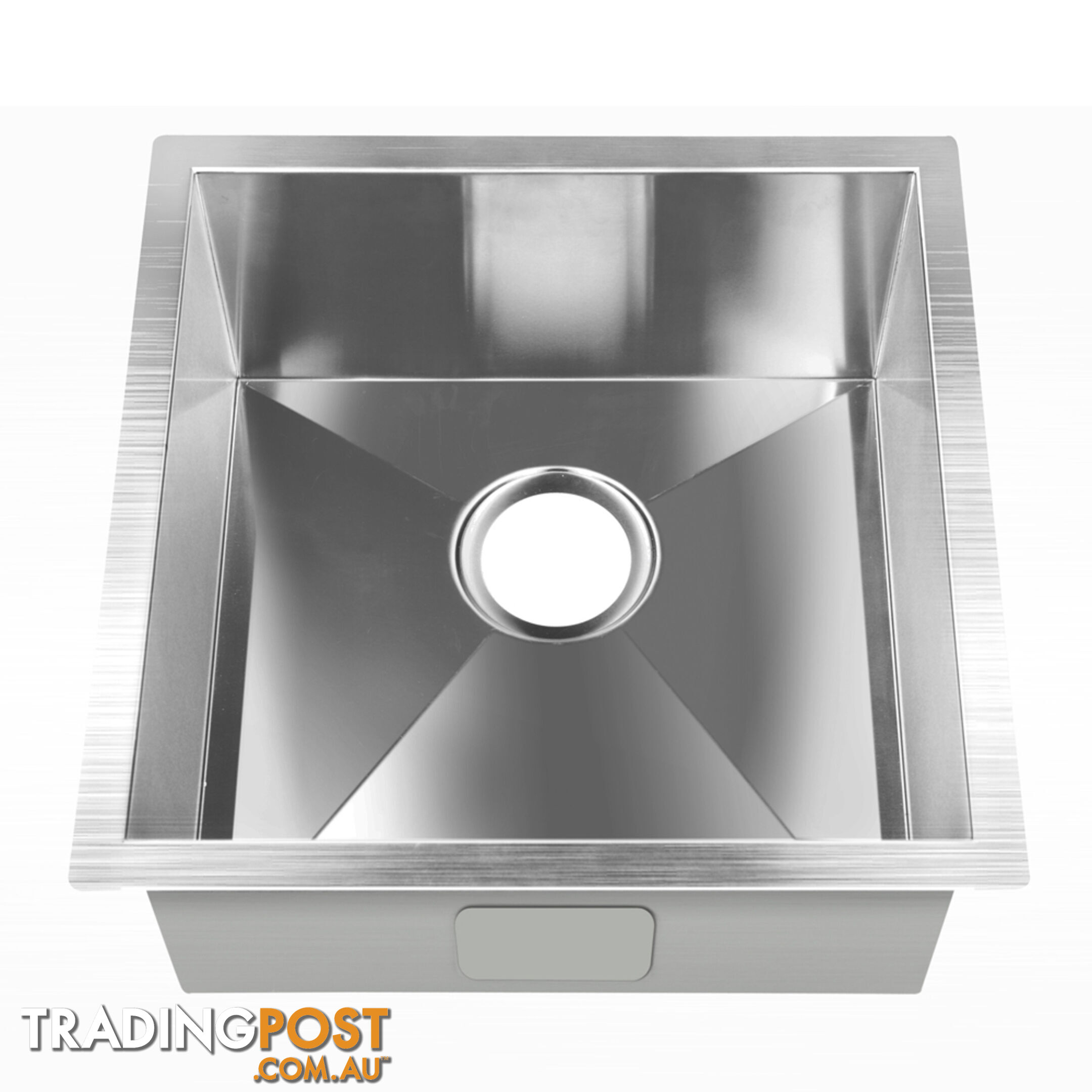 Stainless Steel Kitchen/Laundry Sink w/ Strainer Waste 440 x 440 mm