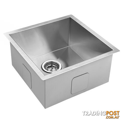 Stainless Steel Kitchen/Laundry Sink w/ Strainer Waste 440 x 440 mm