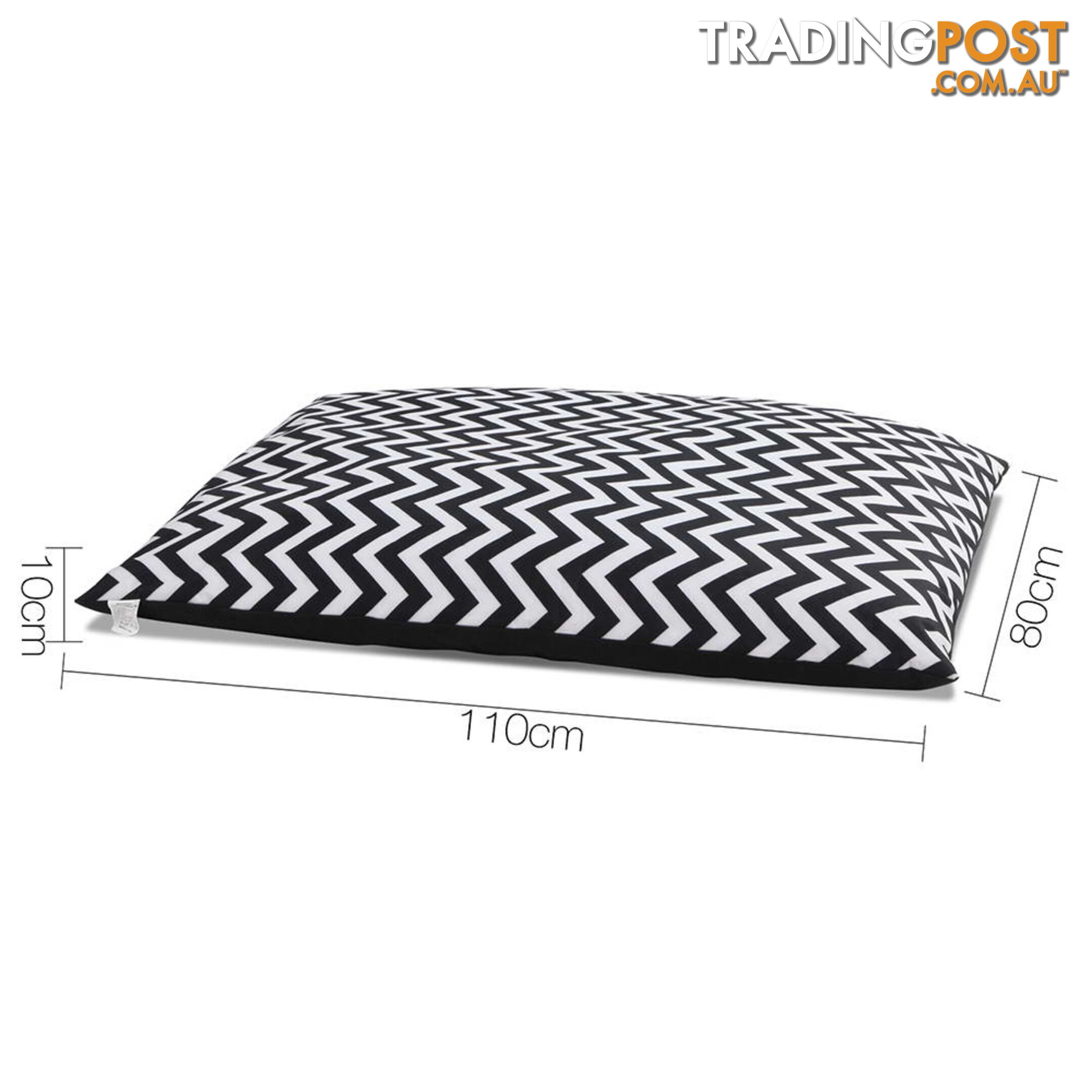 Washable Wavy Stripe Heavy Duty Pet Bed - XXLarge