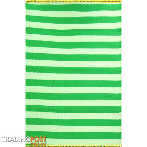 STRIPES Rug Green & Cream 150x240cm