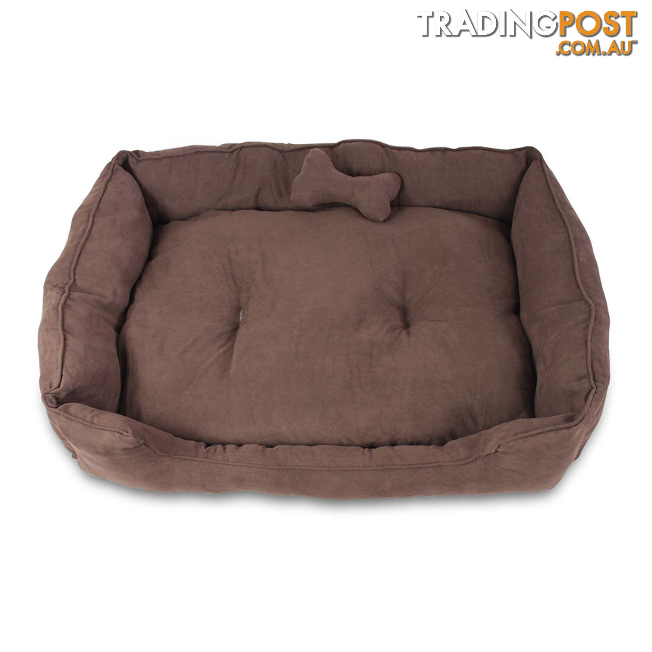 Faux Suede Washable Dog Bed - Large