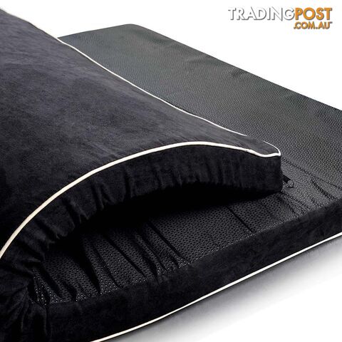 Pet Dog Anti Skid Sleep Memory Foam Mattress Bed Medium Black