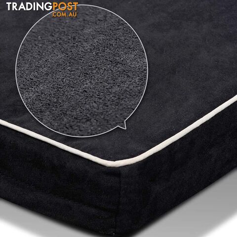 Pet Dog Anti Skid Sleep Memory Foam Mattress Bed Medium Black