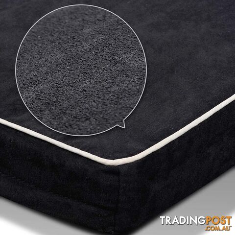 Pet Dog Anti Skid Sleep Memory Foam Mattress Bed Medium Black