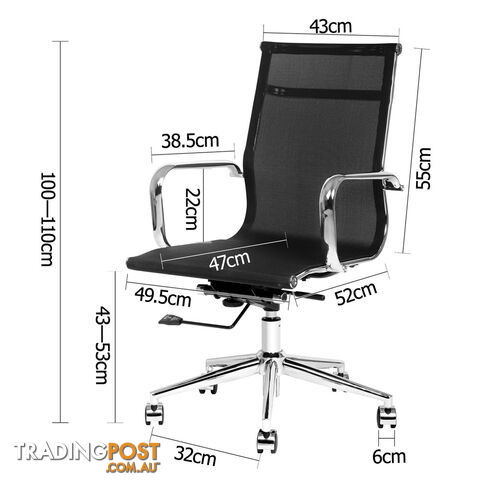 Executive Mesh Office Computer Chair Black