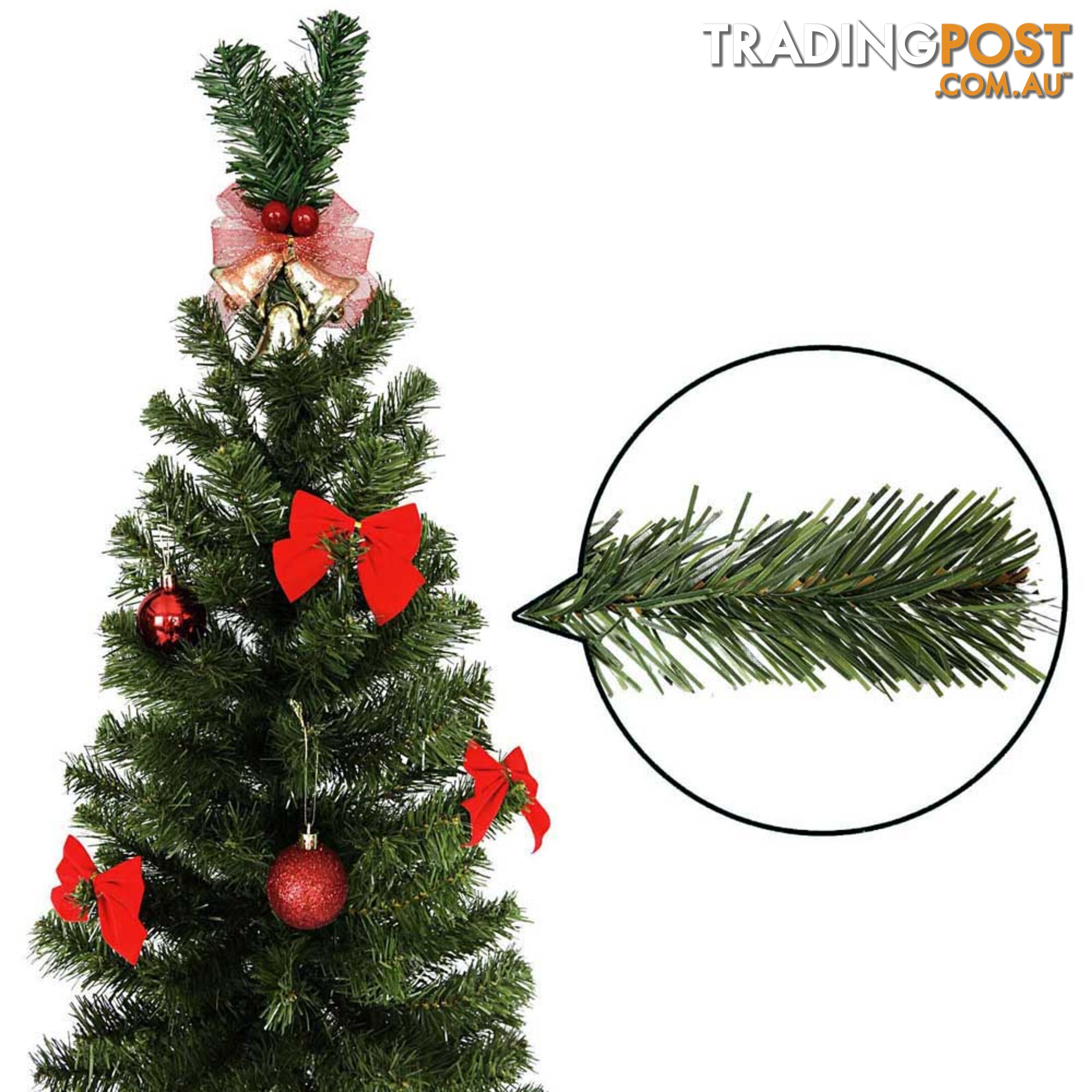 2.1M Christmas Tree with Ornaments - Green