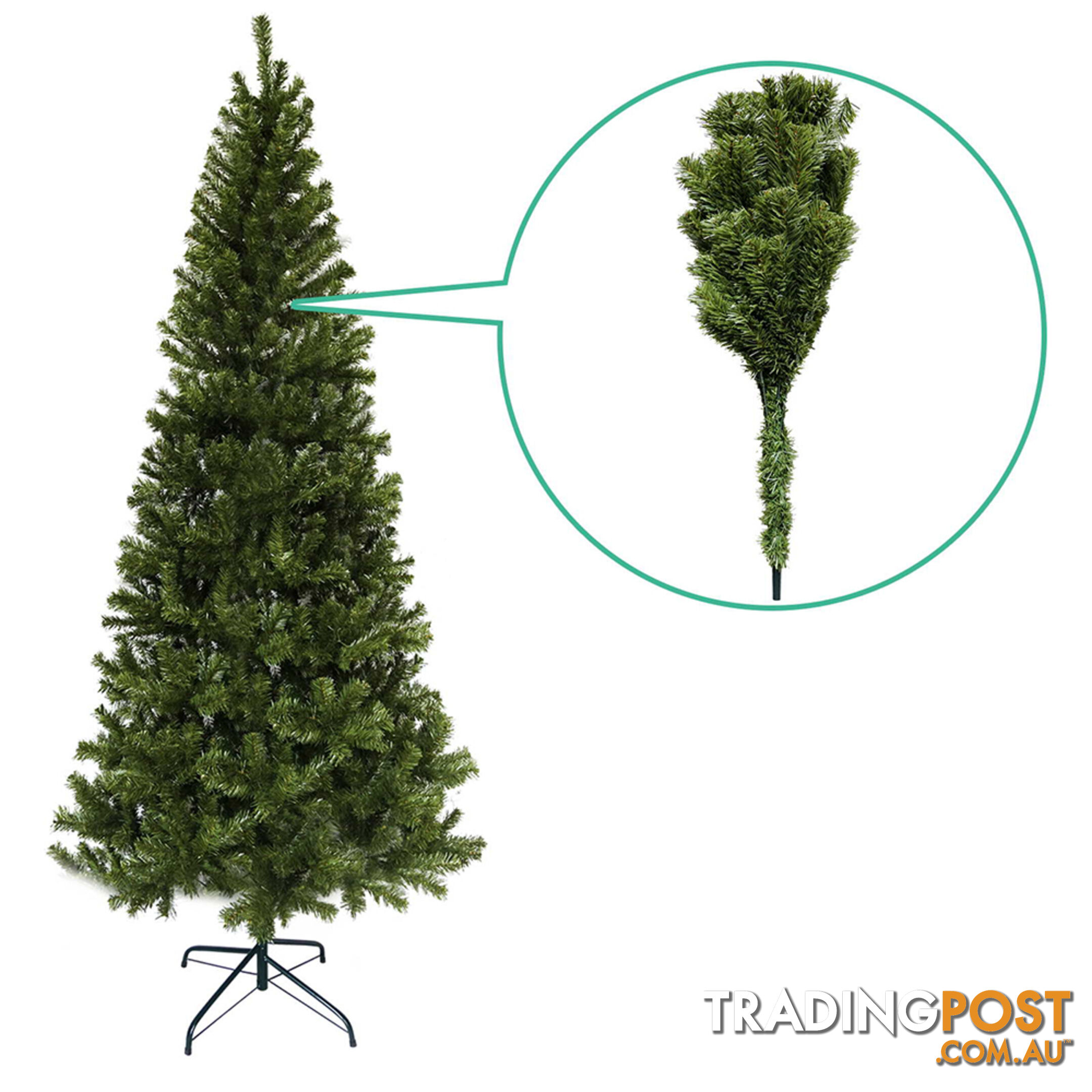 2.1M Christmas Tree with Ornaments - Green