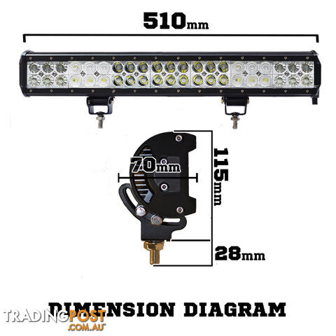Philips 20inch 210W LED Light Bar SPOT FLOOD Combo OFFROAD Work Lamp Lumileds - photo 2 of 5