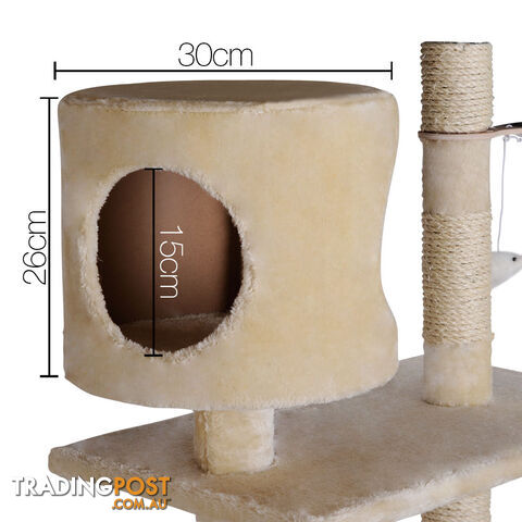 Cat Scratching Poles Post Furniture Tree 170cm Beige - photo 5 of 9