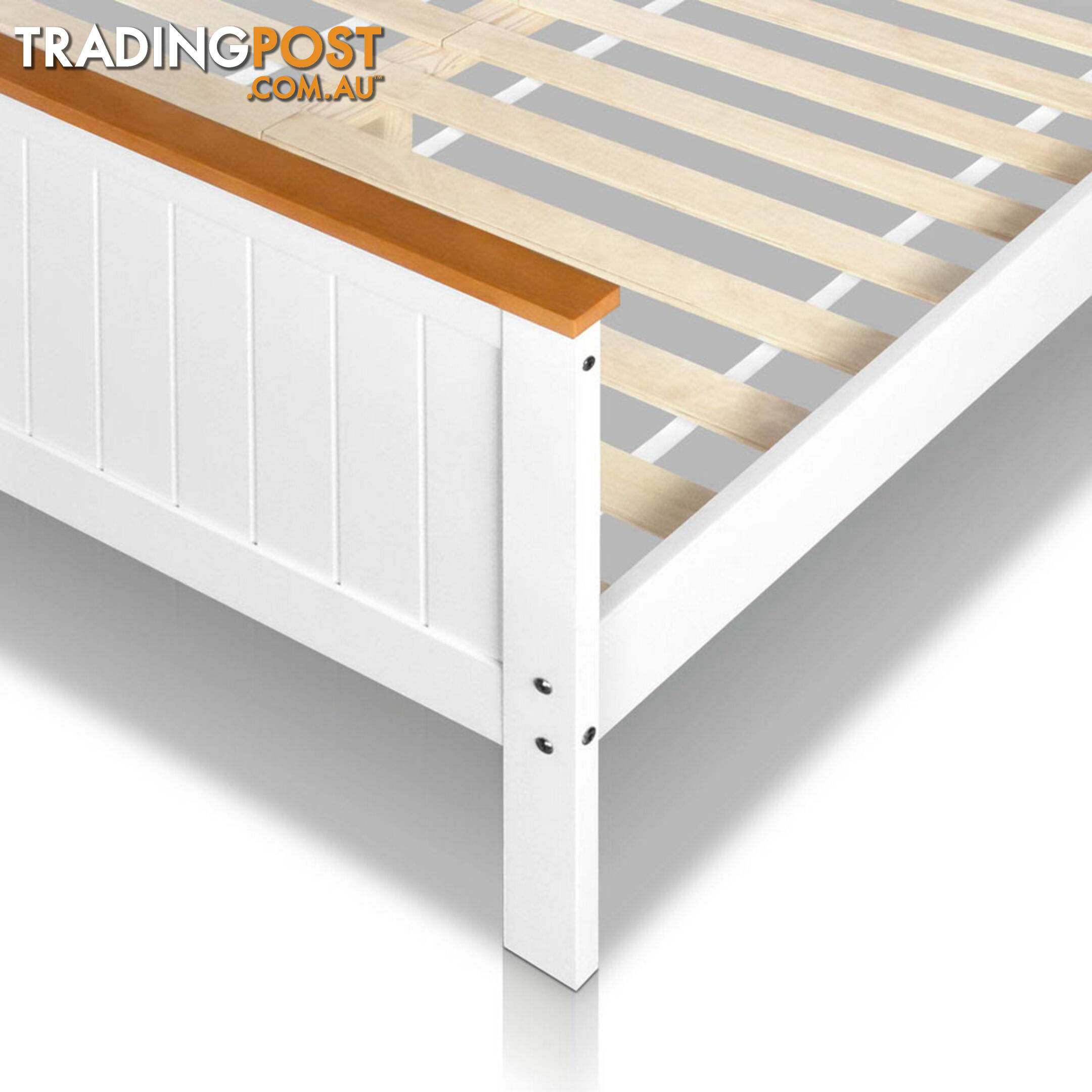 Pine Wood Queen Bed Frame