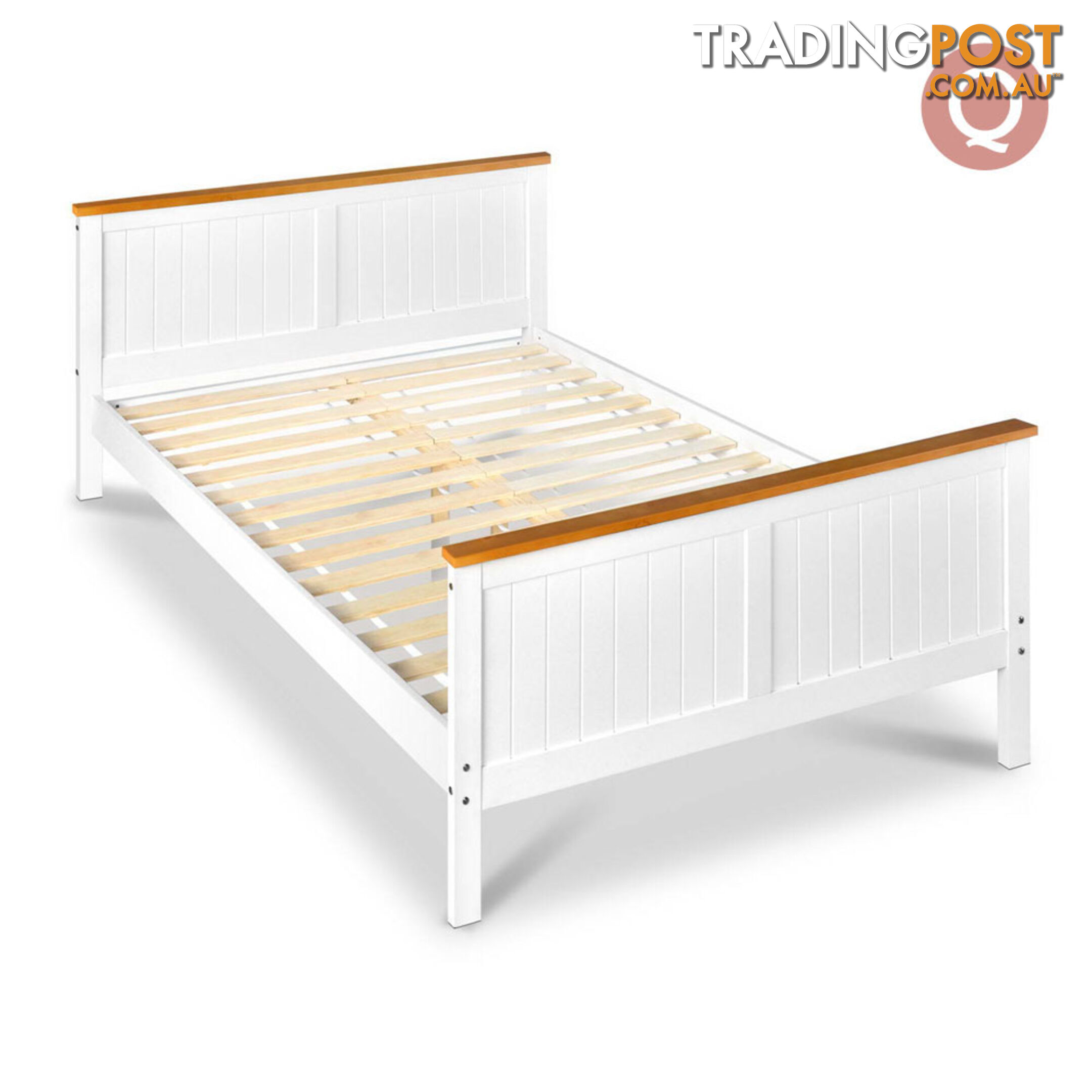 Pine Wood Queen Bed Frame