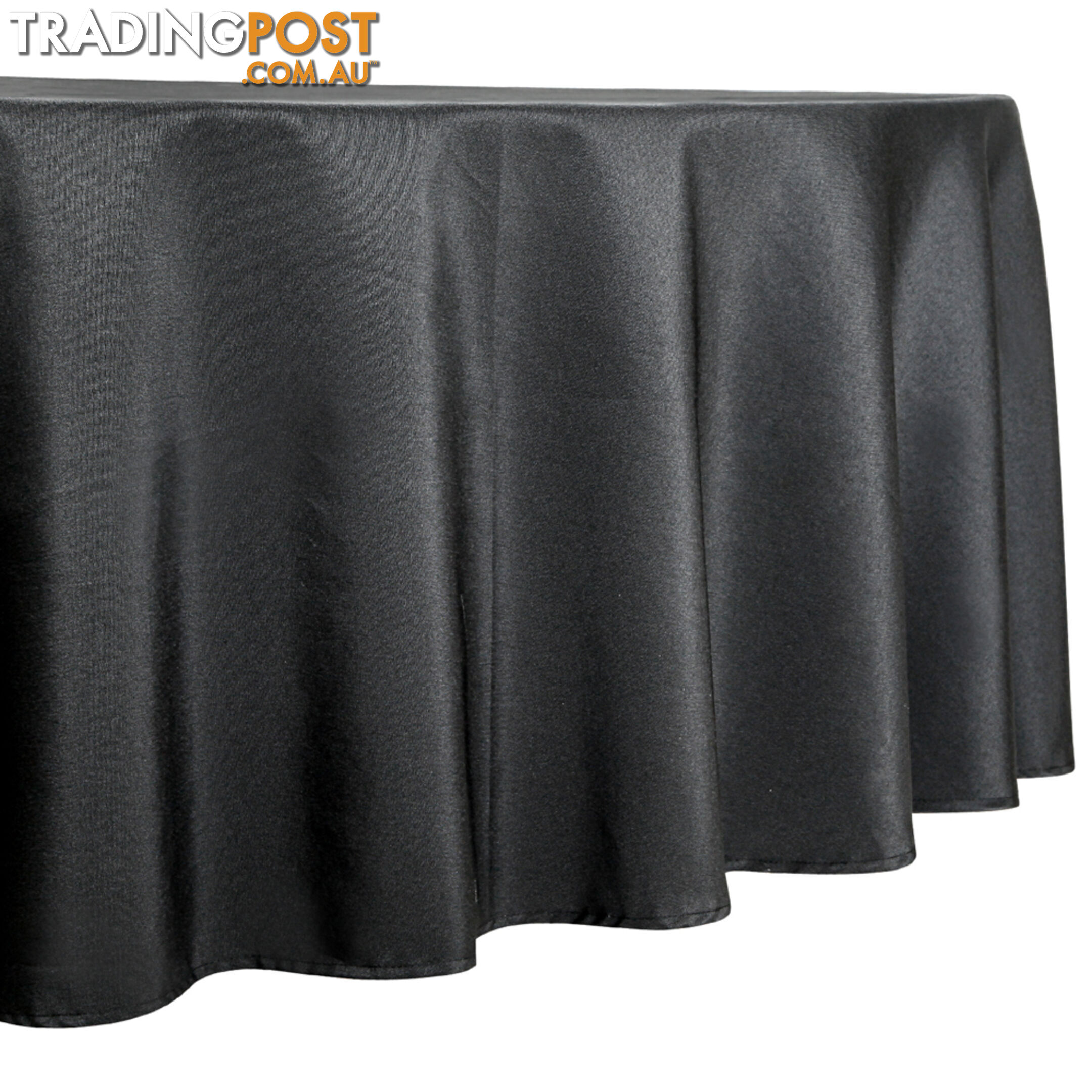 4 Pcs Wedding Table Cloth Round 305cm Black