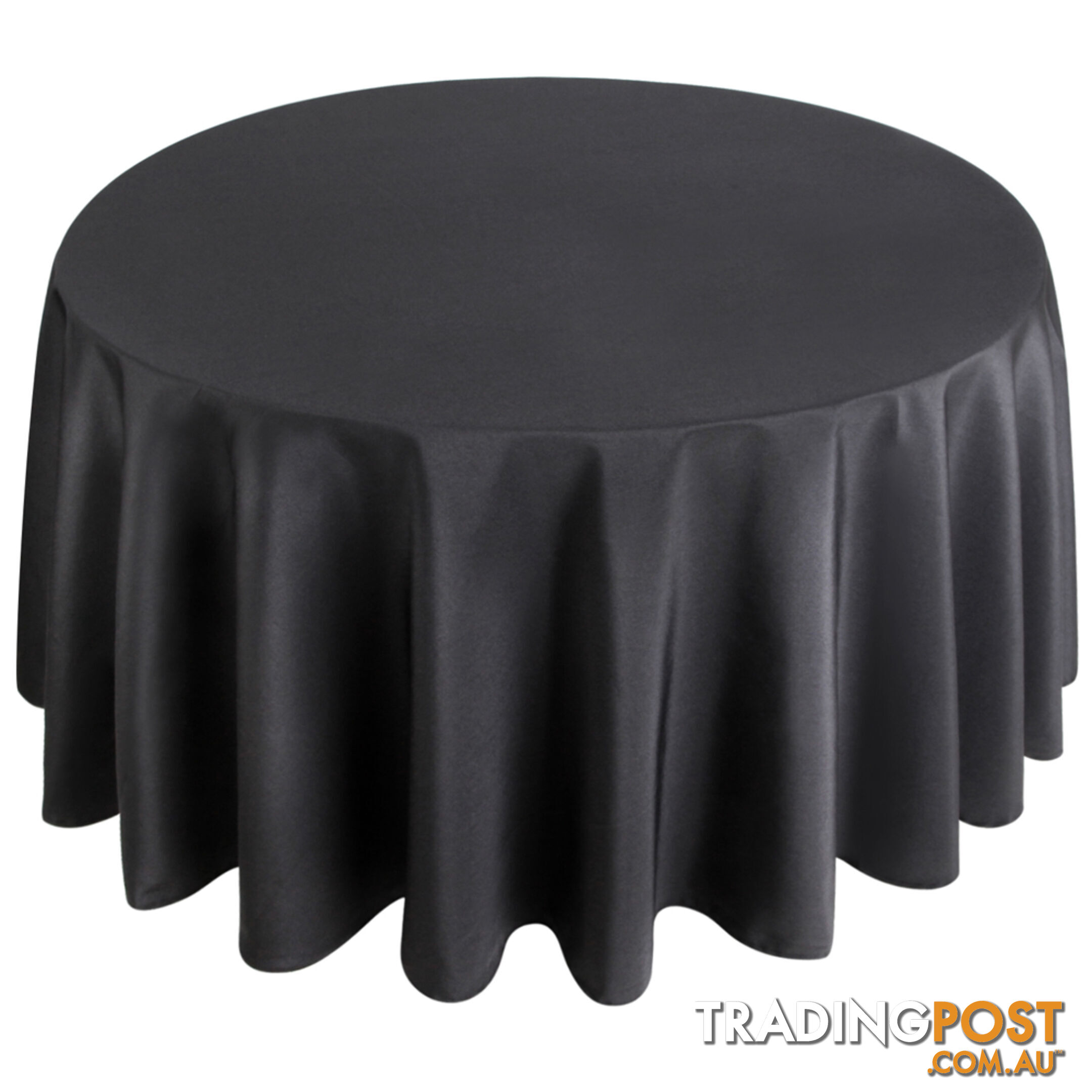 4 Pcs Wedding Table Cloth Round 305cm Black