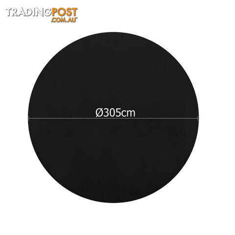 4 Pcs Wedding Table Cloth Round 305cm Black