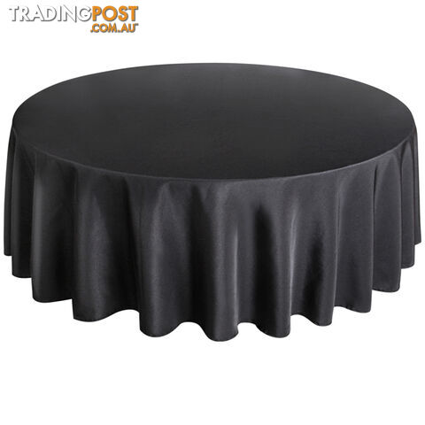 4 Pcs Wedding Table Cloth Round 305cm Black