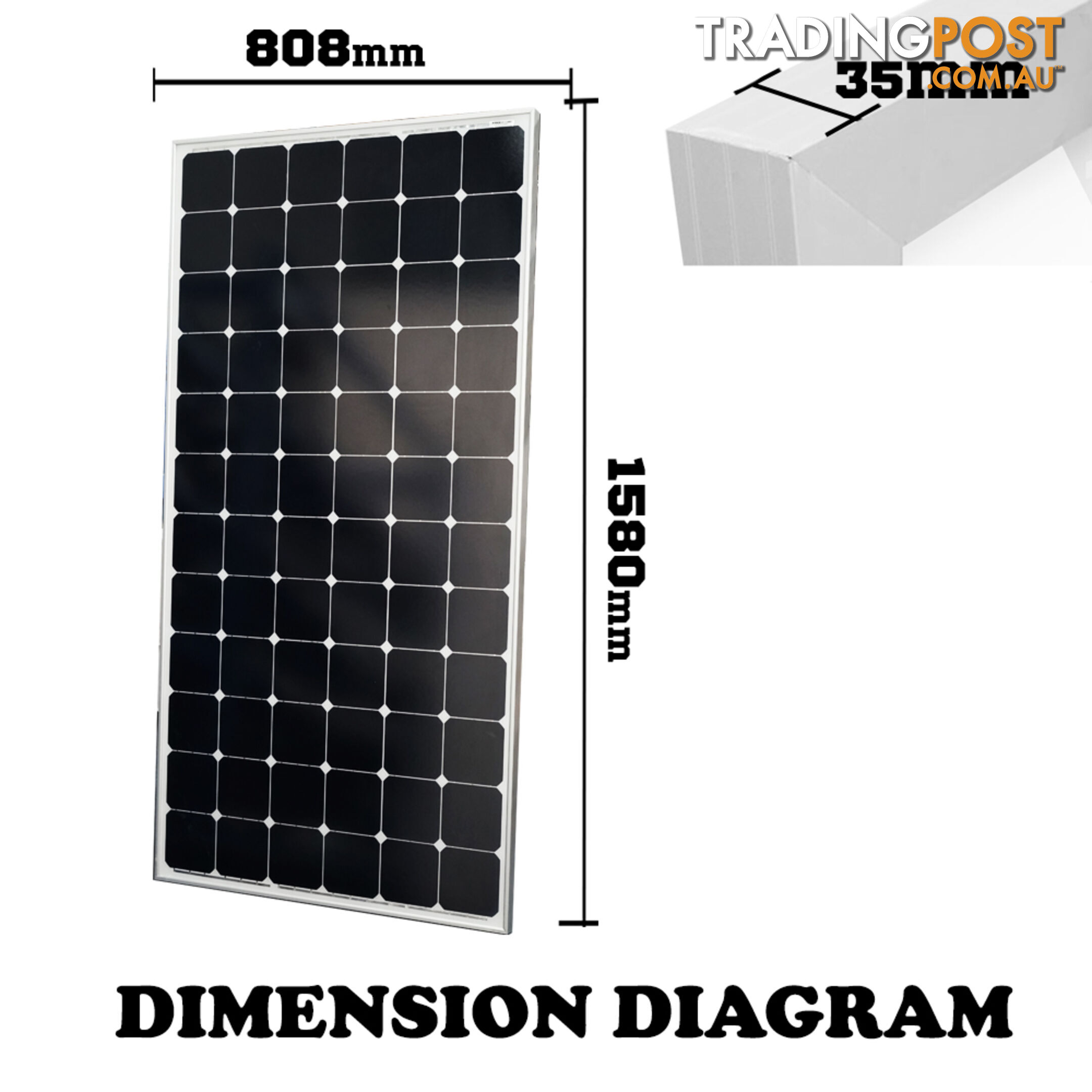 250W 12V Solar Panel kit Generator Power Mono Caravan Camping Battery Charging