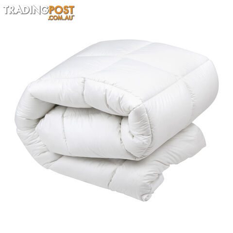 Duck Feather Down Quilt Queen White