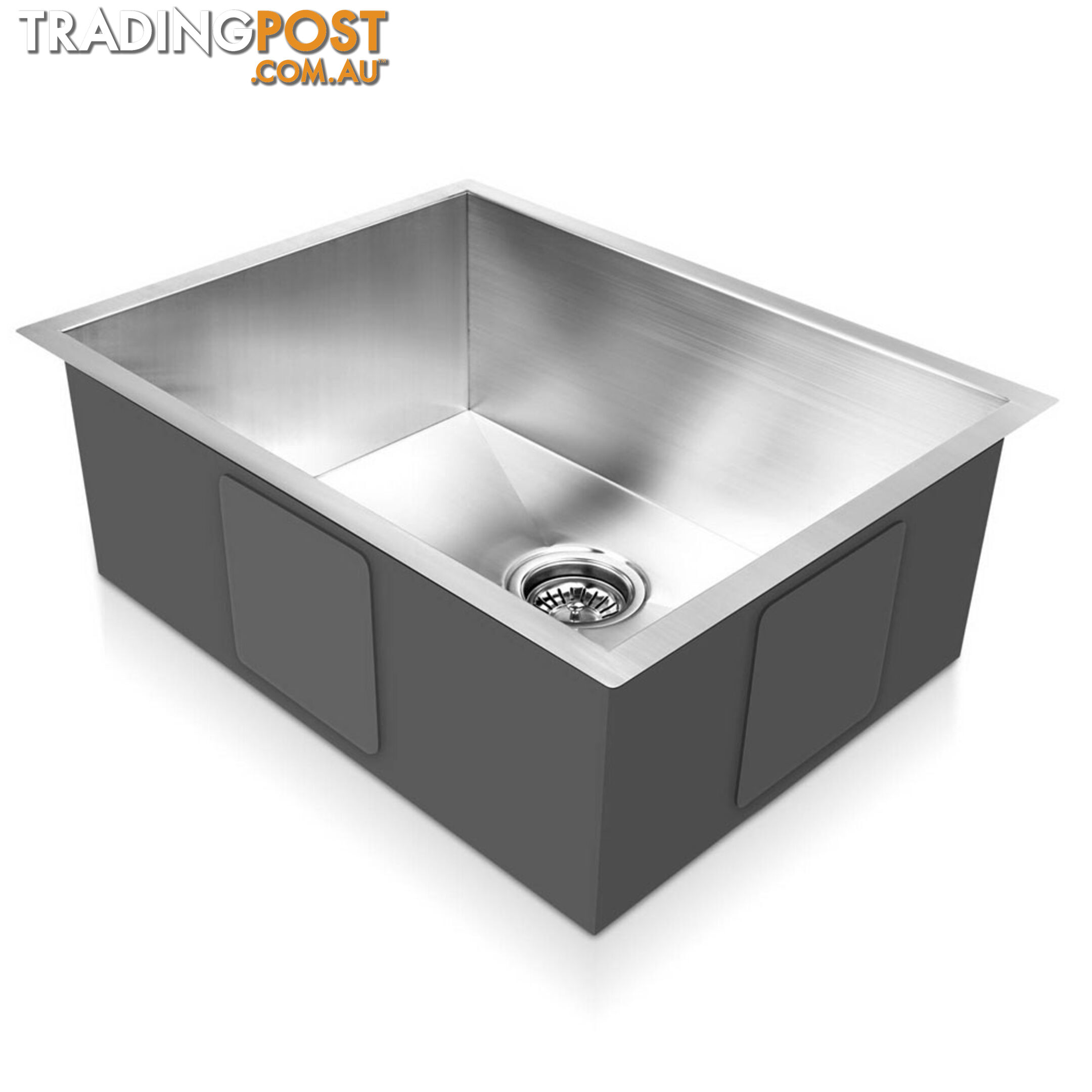 Stainless Steel Kitchen/Laundry Sink with Waste Strainer 600 x 450 mm