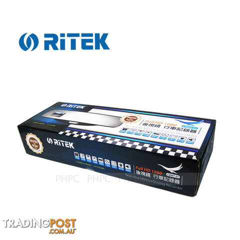 Ritek Full HD 1080 CRMT 01 Rearview Mirror + Driving Recorder