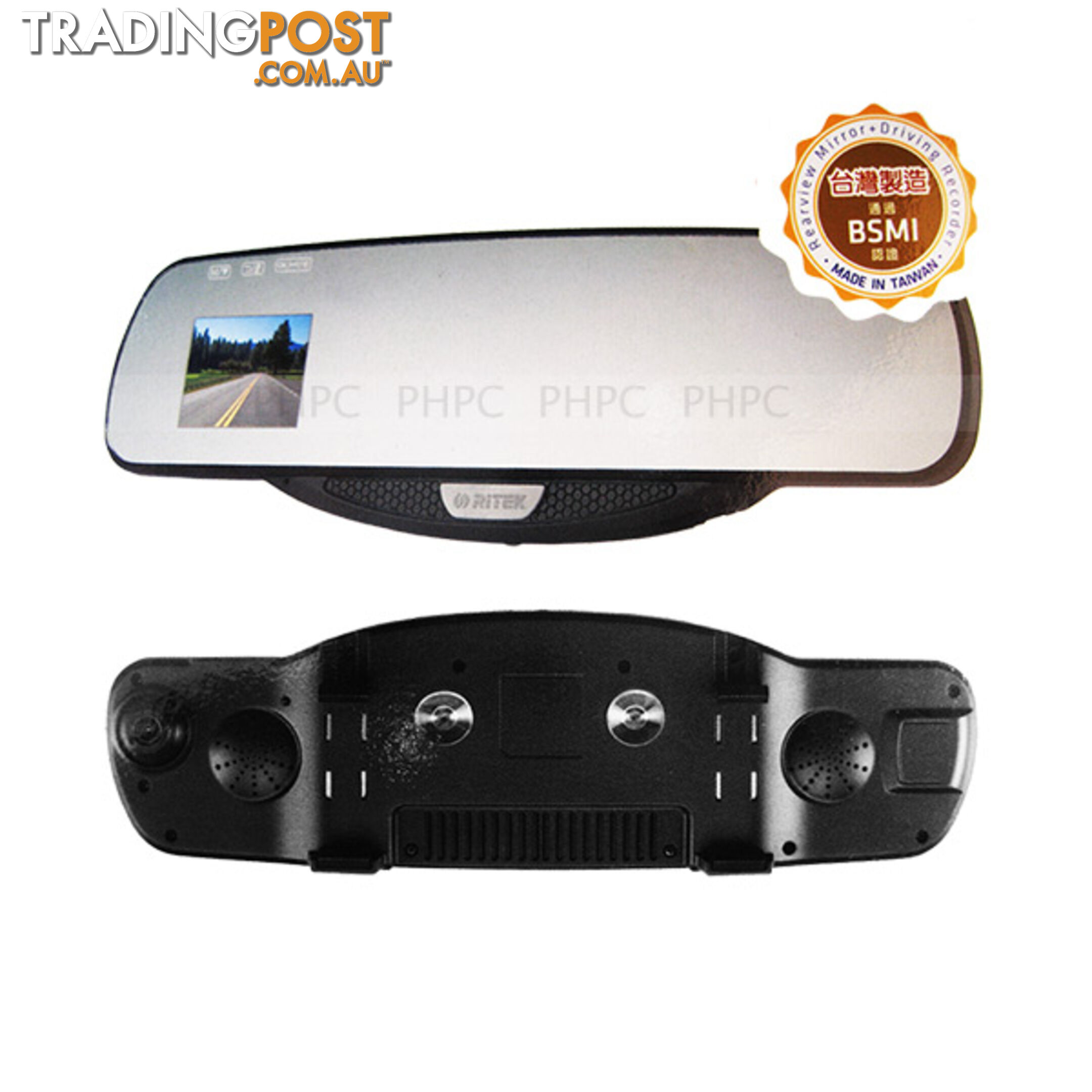 Ritek Full HD 1080 CRMT 01 Rearview Mirror + Driving Recorder